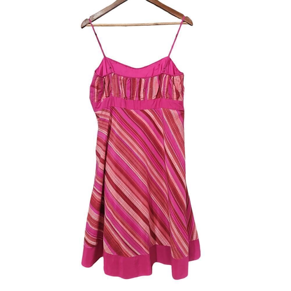 Antonio Melani Silk Mini Dress Pink Size 14 - Picture 2 of 3
